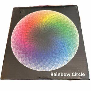 SEALED Circular 26.5" Jigsaw Puzzle 1000 pc RAINBOW CIRCLE Gradient Color Wheel